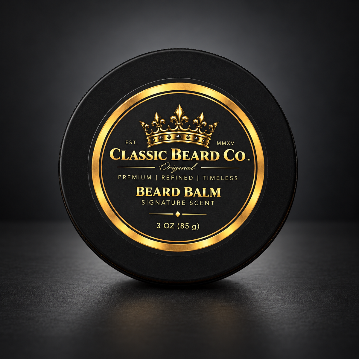 Classic Beard Co. Signature Scent Beard Balm 3 oz front view