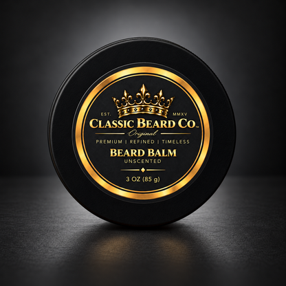 Classic Beard Co. Unscented Beard Balm 3 oz front view
