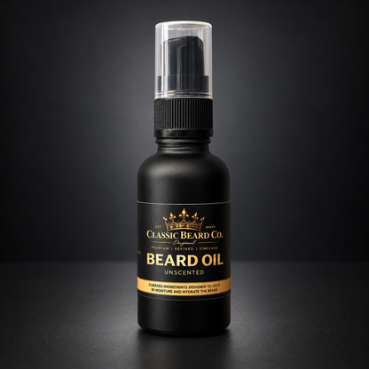 Classic Beard Co. Unscented Beard Oil front view